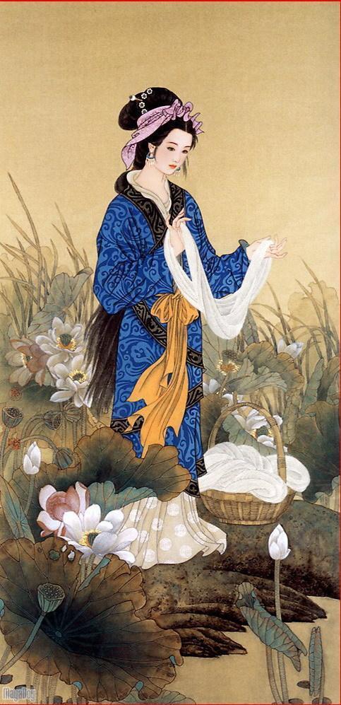 中国古代四大美女到底长啥样,看看她们的画像就知道了