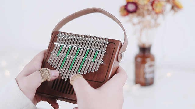 最近超火的《起风了》卡林巴弹奏-360视频