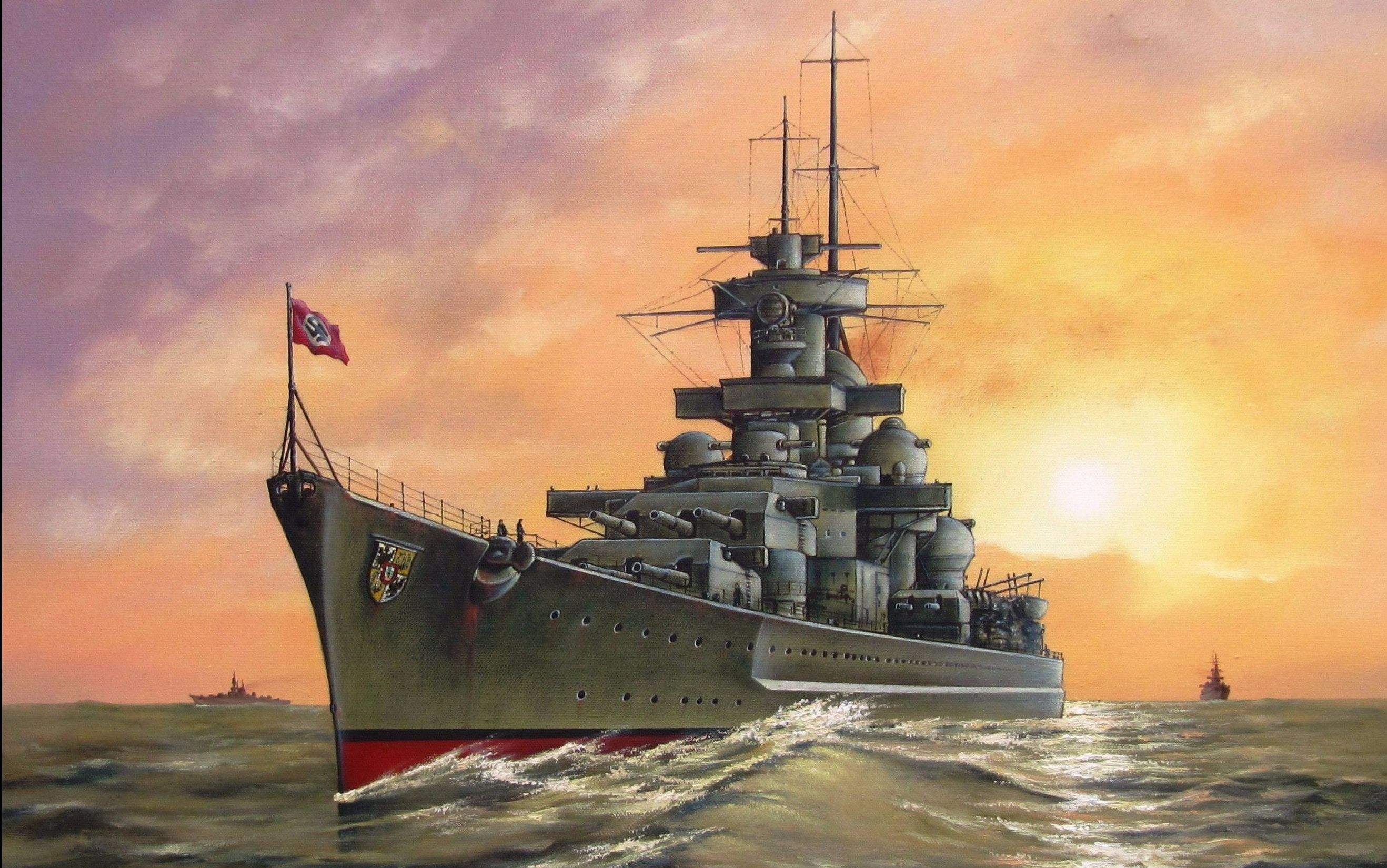 比俾斯麦级战列舰更大更强的超级战列舰，可惜只能停留在图纸上了