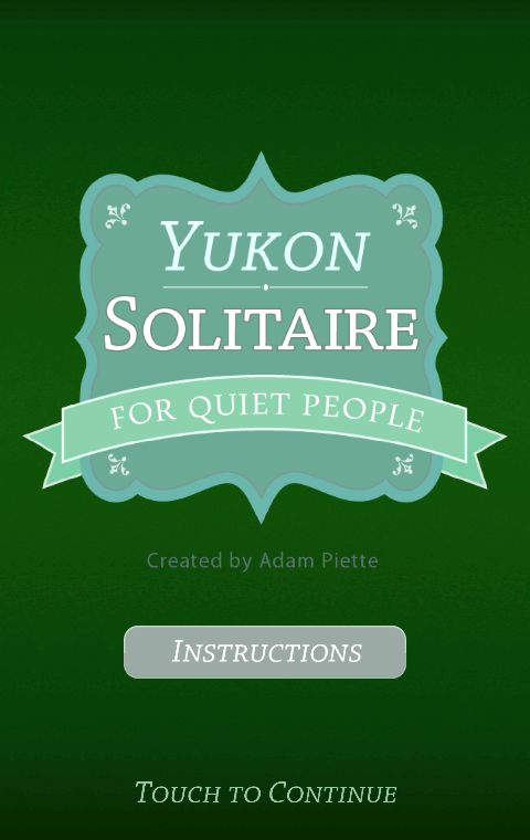 Yukon Solitaire forQuietPeople截图2