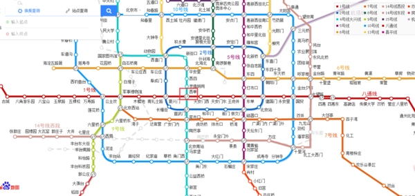 地铁4号线到北京八王坟车站换乘路线_360问答