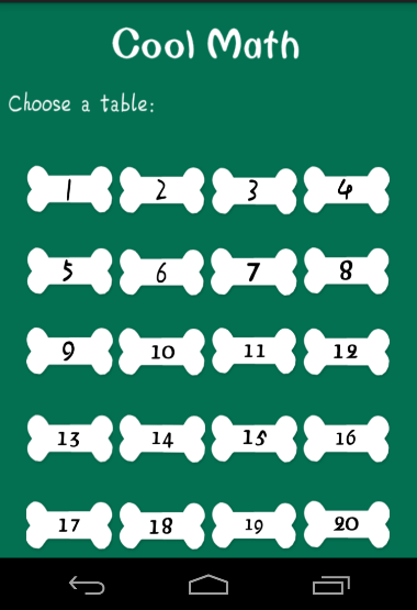 multiplication table截图3