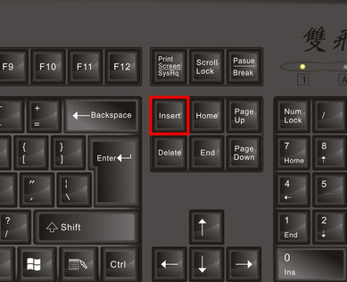 在word2010中,按什么键,可以将状态栏中的改写