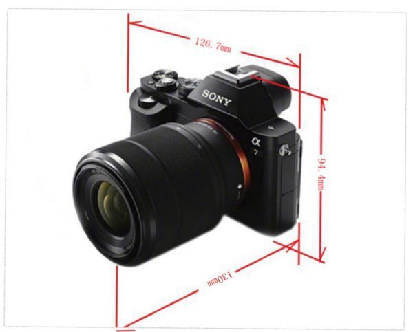 索尼a7相机装上标配28_70镜头后 长宽高分别