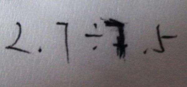 小数转换整数的除法竖式怎么写?_360问答