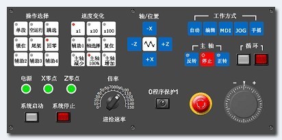 Fanuc数控铣床控制面板清晰图片_360问答