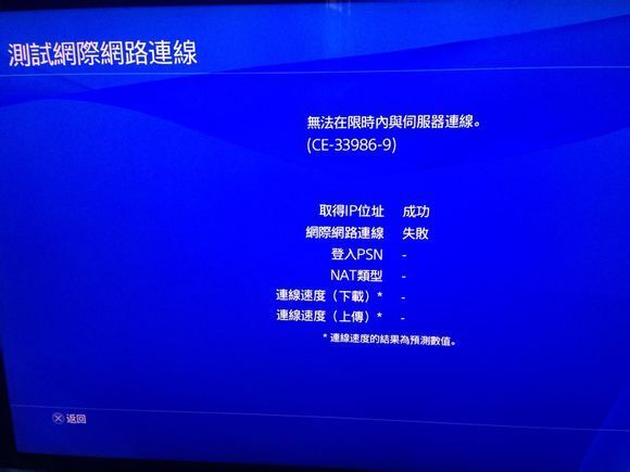 啊,ps4错误ce33991-5、ce-33986-9!连不上网!