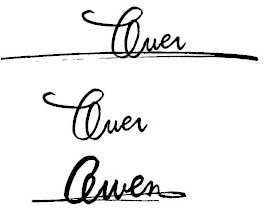 我的英文名字叫Owen ,求设计一个艺术签名,谢