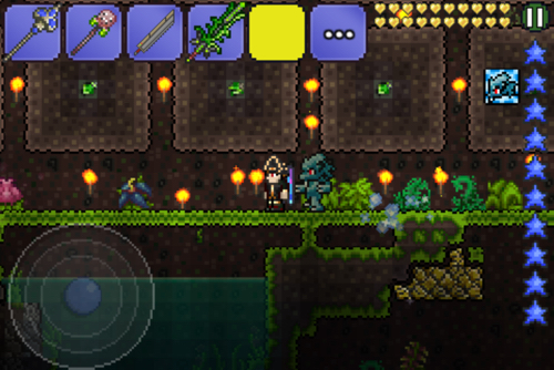 泰拉瑞亚这样子能种出绿藻矿吗 还有那个粉色