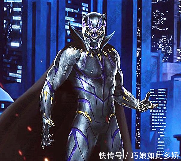 《复联4》曝最新概念海报, 黑豹复活, 还换上了