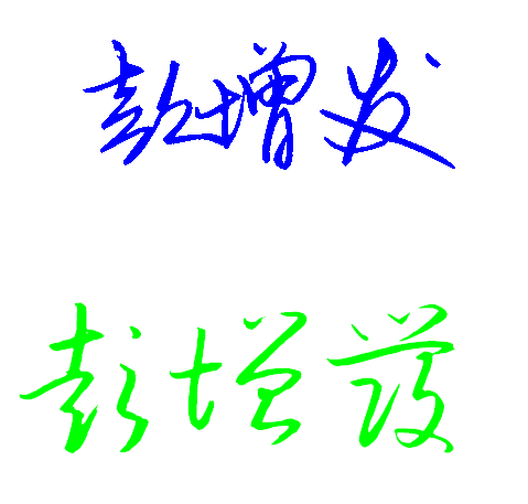 彭增发的签名怎么写_360问答