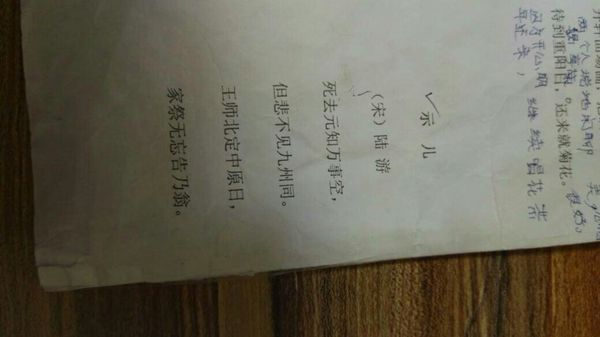 示儿的诗意_360问答