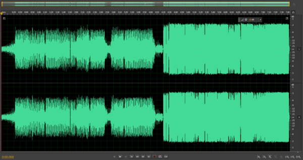 AUCS6多轨剪辑,保存以后的音乐为什么音量自