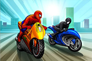 蜘蛛侠摩托飙车,蜘蛛侠摩托飙车小游戏,360小游戏-360游戏库