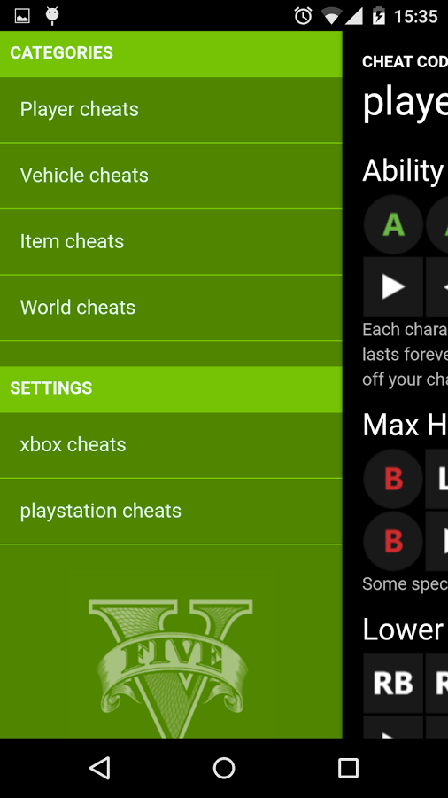 Cheat Codes for GTA V截图5