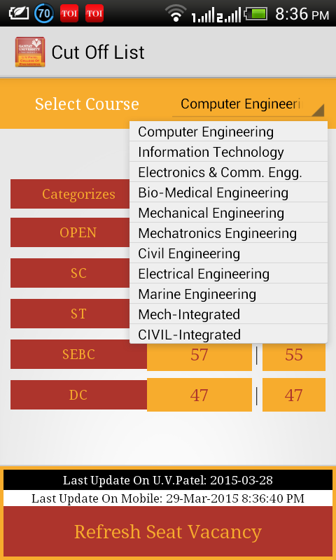 U.V.Patel College of Engg.截图5