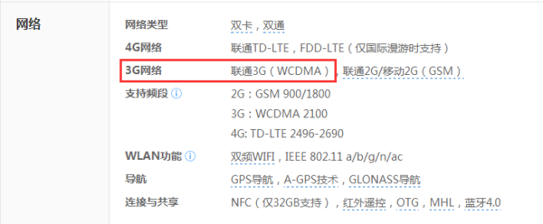 怎么查看手机是否支持联通WCDMA网络?_36