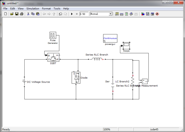 我做的simulink buck仿真电路,请问0.48以前的图