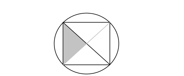 已知阴影部分的面积是8平方厘米,求圆的面积_