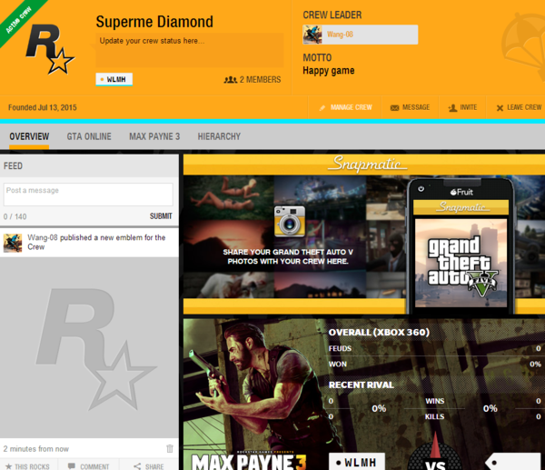 gta5建了个帮派,也挂了vpn,中文也试了,也调了