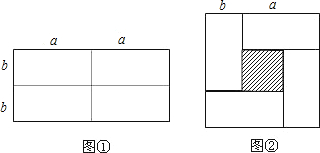 如图①是一个长为2a,宽为2b的长方形,沿图中虚