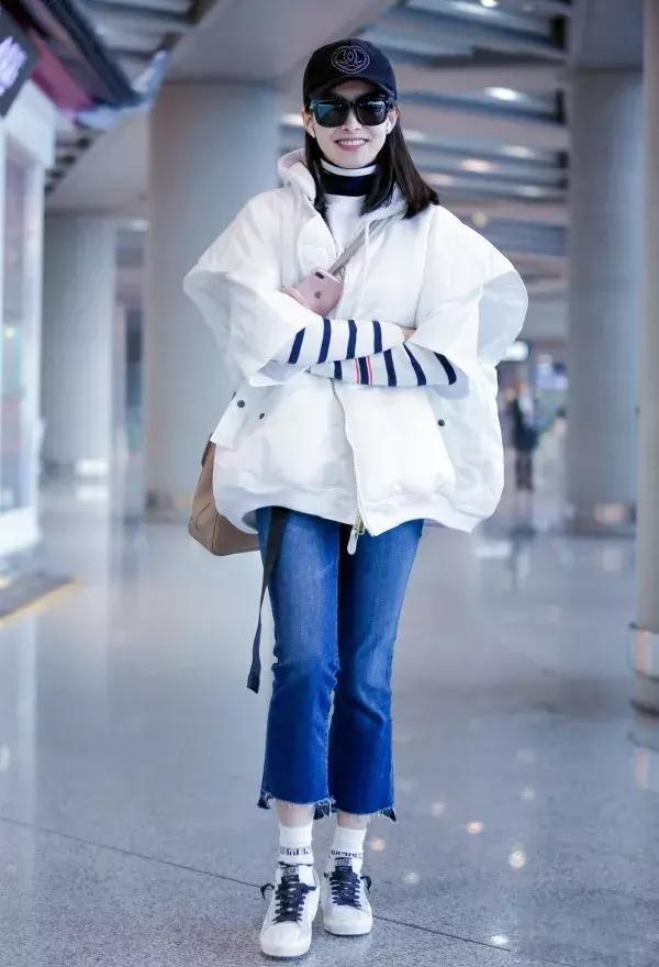 终于不用露脚踝了,学杨幂宋茜穿袜子,这个冬天