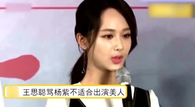 王思聪吐槽杨紫长得太丑，杨紫回怼六个字，让人拍手叫绝！