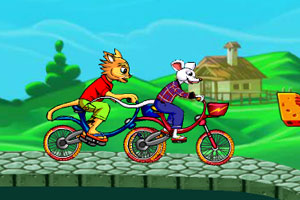 猫和老鼠自行车赛,猫和老鼠自行车赛小游戏,3