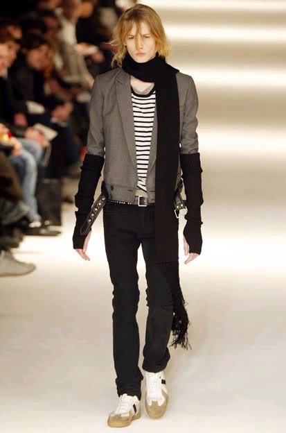 dior homme 2004秋冬男装系列中出现的以gat为蓝本设计的b01运动鞋