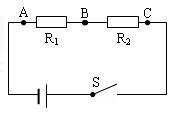 某同学在研究串联电路电压特点的实验，所用电路如图所示，接通S后，将有内阻的电压表并联在A、C两点时，_360问答