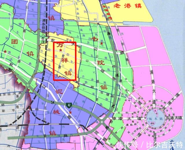 上海市浦东新区总体规划的临港地区西北部暂不