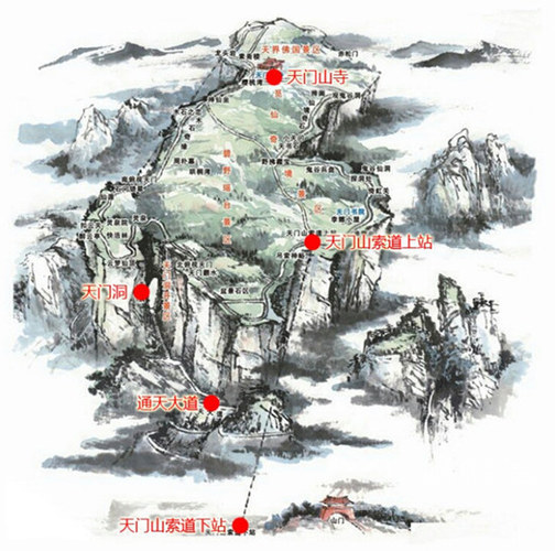 求问适合中老年人游玩的张家界风景区游览路线