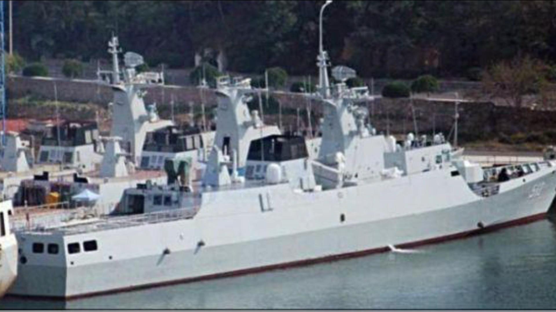 外媒称中国056型护卫舰密集下水:已达39艘