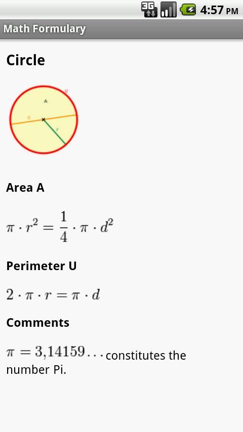 数学公式 Math Formulary截图3