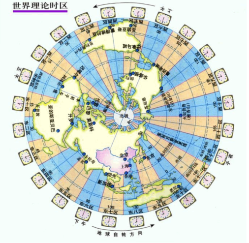 哪些国家和中国 时差相差12小时_360问答