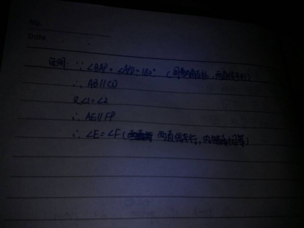 初中初一下册数学,关于命题 定理,证明,要有因为