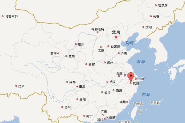 开封杭州在地图上的位置_360问答