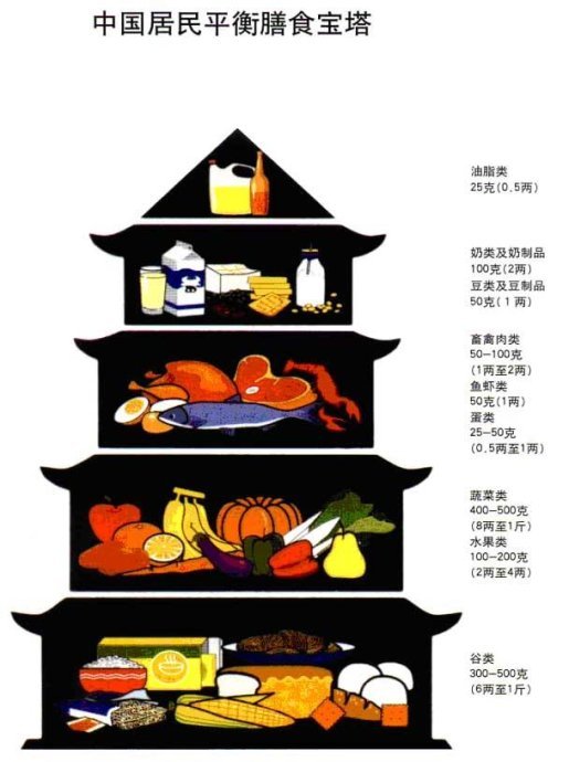 平衡膳食宝塔图片