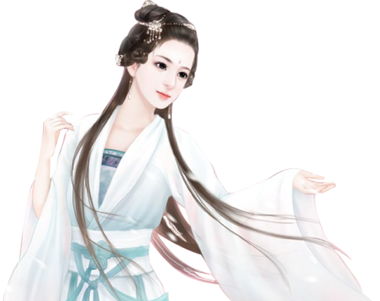 谁有手绘古风美女图片?