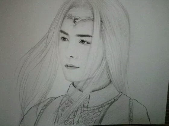 我想求马天宇和薛之谦的素描画,头像画也可以