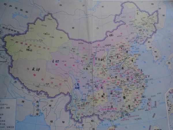 中国地图,要地图上有省的名称,简称,行政中心。