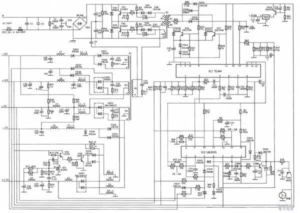 电脑DLP-300A开关电源原理图及维修_360问答