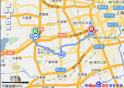 上海青浦区公园东路有公交车到闵行区七宝镇吗
