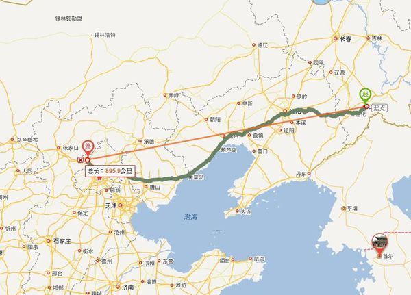 吉林省白山在北京延庆的什么方向_360问答