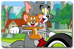 猫和老鼠骑车