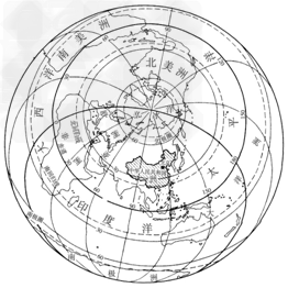 图6是中国在地球上的位置示意图我国位于亚洲