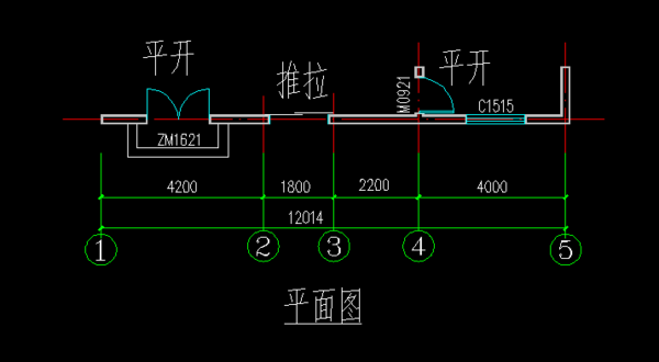 建筑施工图中推拉门画图,(请表示),请塔吊立升专业63qtz基础图纸图片