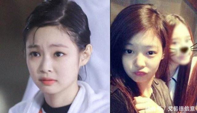 素颜照,jennie显嫩,智秀天然美,Lisa却像整容脸