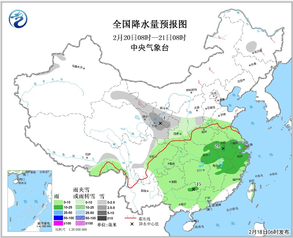 未来三天天气预报:20日起我国大部将有冷空气活动