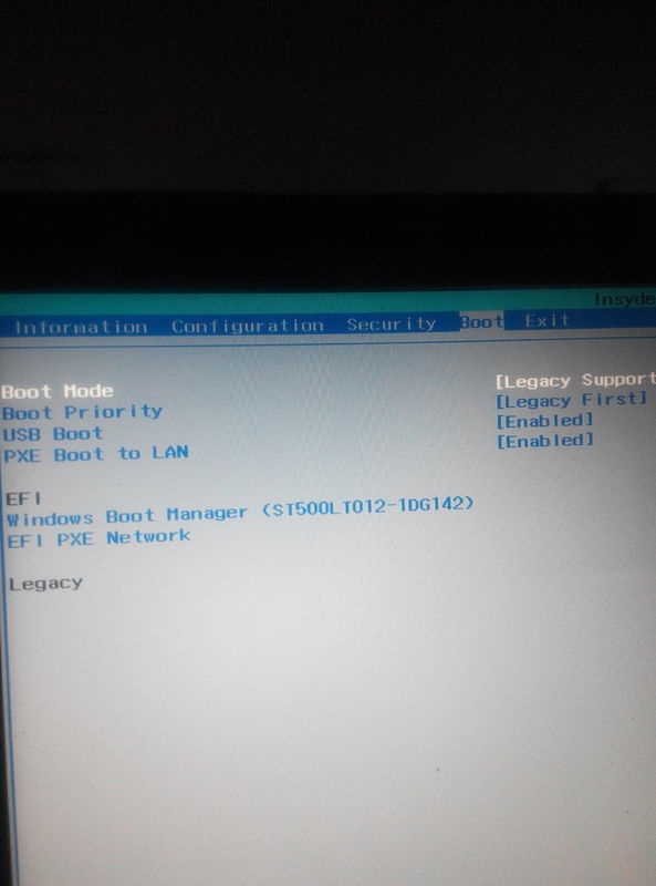 联想g50-80U盘安装ubuntu,进入到BIOS界面后